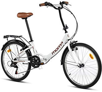 moma bikes Faltbares Fahrrad, TOP Class 24“, Aluminium 6 Gänge, Komfortsattel
