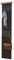 Lomadox Landhaus Garderobenpaneel in Graphit mit Artisan Eiche, B/H/T 41x195x9cm