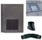 Grey Roof Tile Vent - Flat Tile Vents with 100mm Flexi Pipe & Adaptor - Compatible with Sandtoft Calderdale, Russell Grampian, Redland Mini Stonewold & Marley Modern Tiles