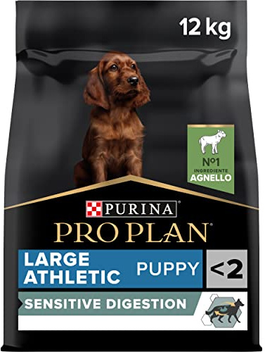 Purina Pro Plan | Large Athletic Puppy <2 Sensitive Verdauung | Reich an Lamm | Trockenfutter | Welpe | 12 kg Beutel