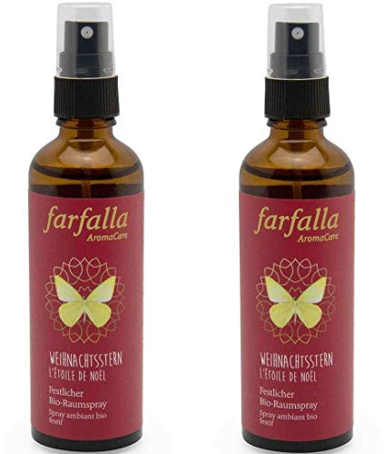 farfalla Bio-Aromaspray Weihnachtsstern, 2 x 75ml