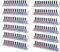 FEMELI Acrylic Clear Nail Polish Wall Rack: 12pcs Organizer Holder Display Shelves - 15 Inch