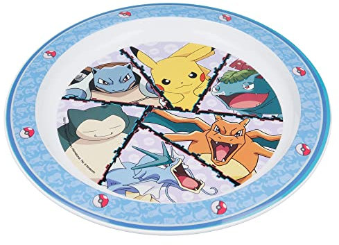 Stor MICRO ASSIETTE POUR ENFANTSS | POKEMON DISTORSION, Blanc.