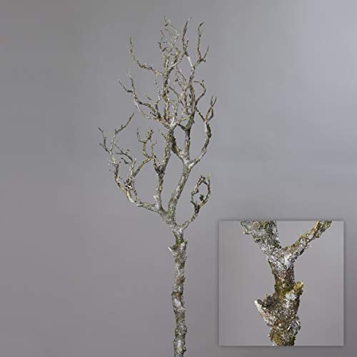 mucplants Künstlicher AST Dunkelbraun 90cm naturgetreuer Dekoast Dekozweig AST Zweig Kunstast aus Kunststoff