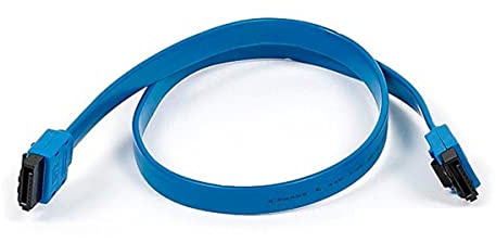 Monoprice SATA III 6Gbps SATA 3 Cable - 1.5 Feet Blue (10 Pack) with Lock Inchg Latch - Compatible with HDD, SSD, CD Drive, CD Writer