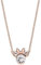 Disney-Mädchen-Halskette mit Minnie Mouse aus Silber und Zirkonen, Schmuck für Frauen (Minnie)