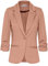 fransa FRZablazer Damen Blazer Kurzblazer Jacke mit Stretch Geraffte Ärmel mit Taschen, Größe:L, Farbe:Misty Rose (151512)