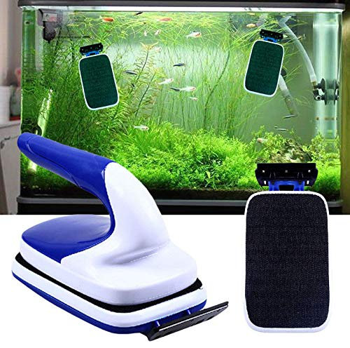 Magnetic Glass Brush,Magnetic Fish Tank Cleaner Brush,Aquarium Glass Cleaner Brush for Cleaning Aquarium Fish Tank Glass Algae - XL