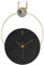 ONZENO Design Wanduhr 'The Black Antler.' ohne Tickgeräusche