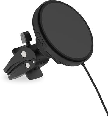 Mous - Magsafe Autohalterung mit Ladefunktion, Handyhalterung Auto Lüftung, Kabellose Kfz-Handyladegeräte Kompatibel mit iPhone 16/15/14/13/12 Serie