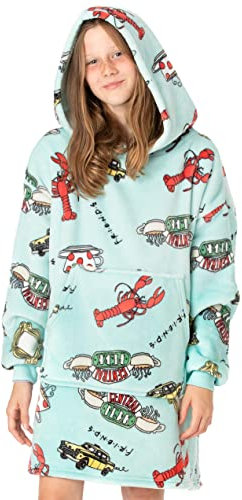 FRIENDS couverture surdimensionnée capuche enfants filles émission TV polaire taille unique