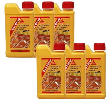 SIKA Lot de 6 décapants de laitance du Ciment Décap - Ambré - 500ml