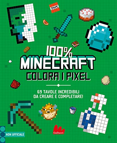 100% Minecraft. Colora i pixel (Colorabili)