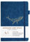 Avocado & Spice®, taccuino di viaggio formato A5, formato A5, con copertina rigida, agenda giornaliera, a righe, con segnalibro, fascia elastica, portapenne, 200 pagine (blu, a righe)