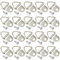 Hocansen 100 ganchos para cuadros de 22 x 10 mm, triángulo, anillo para fotos, ganchos para colgar fotos (Silver/XK-SJ)