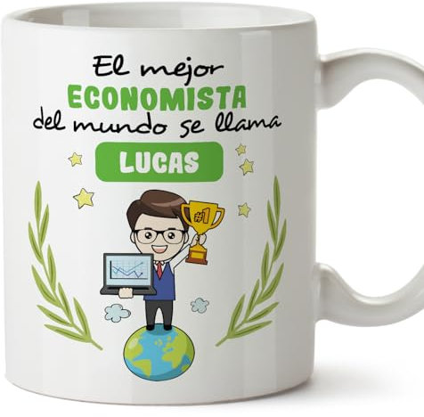 MUGFFINS Tazas Personalizadas para ECONOMISTA hombre - En Español - Eres Mejor del Mundo - 11 oz / 330 ml - Regalo Personalizable original y divertido