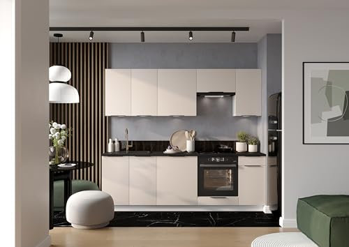 Genérico Muebles de Cocina Completa Color Beige Arena 240 cms ref-36a