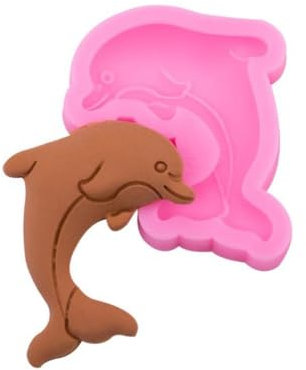 NIXNUT Fondant Kuchen Schokoladenform Silikon Keks Süßigkeiten Form Backen DIY Küchenwerkzeug Party Dekorieren Marine Tier Delfin Muster