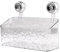 Estantería con Ventosa para Ducha y Cocina - Organizador Transparente Autoadhesivo para Baño - Cesta de Almacenamiento