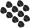QUARKZMAN 10 Stück Silikonstopfen Silikon Lochstopfen, 8 mm Montagedurchmesser Schmale Nutbreite 2 mm Rund Gummistopfen Blindstopfen Abdeckstopfen für Küchen Bulkheads Schwarz