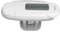 3D-Schrittzähler, Großer LCD-Bildschirm, über USB Wiederaufladbar, Präziser, Tragbarer, Leichter Schrittzähler mit Trageband für Damen, Herren, Kinder (White)