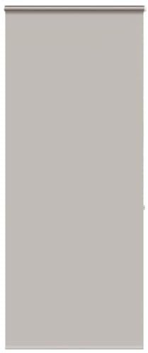 vidaXL Shower Roller Blind 90x240 cm - Light Grey, Water-Resistant PEVA Fabric, Space-Saving Cassette Design