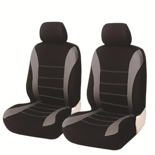 TVVXIO 2 Stück Auto Sitzbezug Set für Toyota Corolla E12 2000-2006, Auto Sitzbezug Set und hinten, einfache Passform,C Grey