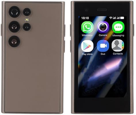 XUMIUZIY 4G Smartphone Unlocked, 3,0 Zoll 2 GB RAM 16 GB ROM Quad Core Compact Mobiltelefon, 2MP Vorne 5MP Rückkamera, 2500 -MAH, Android8.1 (Gold)