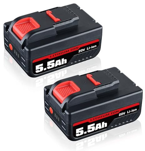 5000mAh 18V WA3551 Li-Ion Battery Replacement for Worx 18V cordless power tool WA3551, WA3551.1 WA3553 WA3553.2 WA3641 WG629E WG546E WU268 WX166.4 battery (2 Pack)
