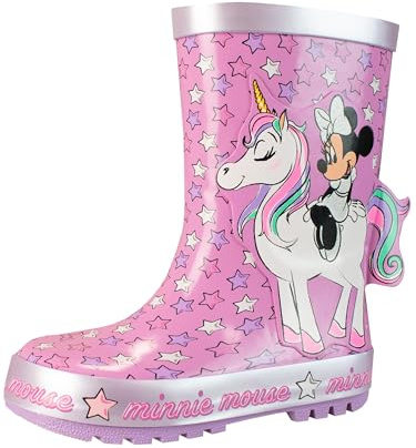 Disney Stivali di Gomma per Ragazze Minnie Mouse Rosa 33