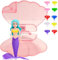Tauchspielzeug für Kinder Meerjungfrau mit Rosa Muschel & Gem,Tauchen Meerjungfrauen Sinkers Schwimmbad Spielzeug,Tauchspiele Schulung Kindergeschenke,Schwimmbad Zubehör Mermaid Pool Toy Shell