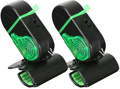 Bissanzeiger - 2 Stück Ansteckbarer Angel Bissanzeiger Mit LED Licht Und Ton | Verbesserte Empfindliche Elektronische Angelalarm-Anzeige | Angelzubehör Für Süßwasser Outdoorsport Erwachsene Männer