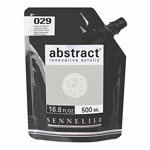 Sennelier Abstract Acrylic 500ml Pouch, Iridescent Silver, (10-121521-029)