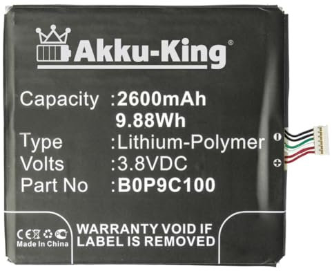 Akku-King Akku kompatibel mit HTC B0P9C100 - Li-Polymer 2600mAh - für HTC Desire 816, 816 Dual SIM, 816G, 816G Dual SIM, 816T, 816V, 816W, 820G Dual SIM