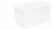 110 Litre Extra Large Clear Plastic Storage Box with Clear Lid