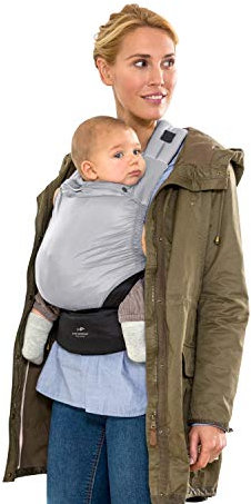 AMAZONAS Babytrage Smart Carrier Ultra-Light Stone nur 370 g Eigengewicht für 0-3 Jahre bis 15 kg