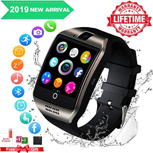 Smartwatch con whatsapp,Bluetooth smart watch Pantalla táctil,Reloj inteligente hombre con Cámara, impermeable Smartwatches Telefono Sport Fitness Tracker Compatible Android IOS para Hombre Mujer