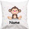 Shirtinstyle Kopfkissen, AFFE mit Wunschname, Text, Wunschtext, Kinder Kinderzimmer Deko, Dekokissen mit Füllung, Motiv, Logo, Name, Größe 40x40cm