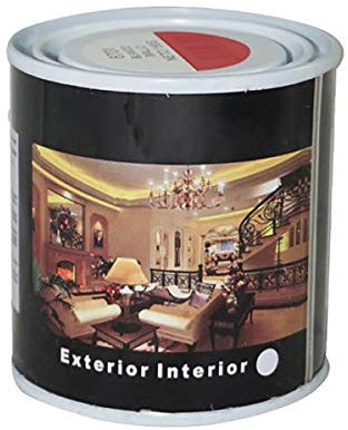 H HANSEL HOME Pintura Esmalte al Disolvente para Madera y Metal, Pintura Alquidica de Rápido Secado para Superfícies Interiores y Exteriores(Rojo Ingles, 125 ML)