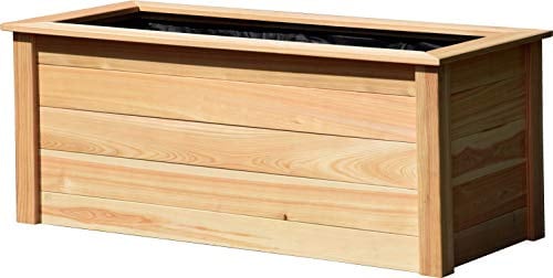 dobar Hochbeet Two-Tone inkl. Pflanzfolie, 2-Farbiger Pflanzkasten, 108 x 65 x 60 cm, Anthrazit