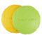 Aoligei Dog Frisbee, Frisbee Hund, Hundefrisbee, Dog Frisbee Disc aus Natürlichem Kautschuk für Land und Wasser, Frisbee Hund Klein für Hundetraining, Werfen, 2PCS Fangen & Spielen (Grün+ Gelb) (S)