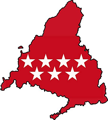 Auto Aufkleber Spanien Region Madrid Sticker Konturgeschnitten (ca 11 cm)