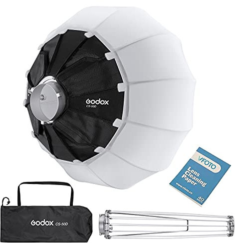 GODOX CS-50D Lanterna Softbox 50cm Fotografico Soft Box Bowens per MS300-V SK400II-V DP400III-V DP600III-V SL60W SL60IID SL60IIBi SL100D SL100Bi SL150III