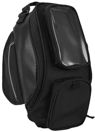 KIMISS Sac de Réservoir Magnétique pour Moto, Universel Résistant à l'eau avec Sac de Réservoir de Carburant Magnétique Super Puissant pour, Suzuki, Kawasaki, Etc.