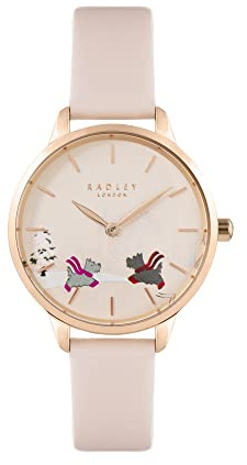 RADLEY Damen analog Quarz Uhr mit Leder Armband RY21486