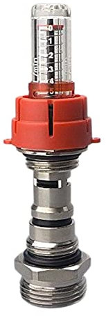 CNANRNANC Flowmeter Fußbodenheizung 1/2 Durchflussmesser Fussbodenheizung Verteiler Wasser Heizöl Heizung Durchflußmengenmesser Heizkreisverteiler Durchflussanzeiger Durchflussregler