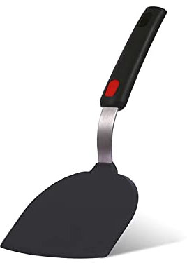 Contiup Spatule à poisson en silicone demi-ronde - Spatules denses pour omelette et crêpes - Pour ustensiles de cuisine antiadhésifs - Spatule à œufs - Résistante à la chaleur - 315,6 °C