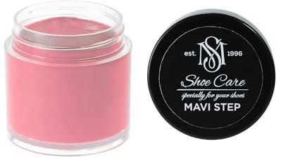 Crème Réparation & Recoloration MAVI STEP Cuir - Combleur Fissures - Canapés, Chaussures - Restaure Couleur & Répare Éraflures - 350 Rose Doux