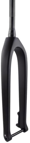 HIMALO Carbon MTB-Starrgabel 27.5 29 Mountainbike-Gabel 1-1/2'' Verjüngt Gabelschaft Gewindelos Steckachse 15x110mm Boost-Gabel Scheibenbremse (Color : Matte Black, Size : 29'')