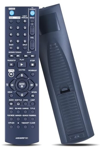 GOUYESHO AKB36097101 Télécommande de Rechange pour LG DVD VCR Combo DVD Enregistreur vidéo Compatible avec RC897T RC700N RC797T RC397HM RC397H RC389H